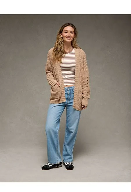 cardigan AE Chenille Cardigan Sweater American Eagle Outfitters $21.98