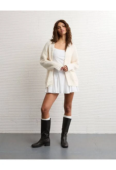 accessory AE Chenille Cardigan Sweater American Eagle Outfitters $21.98