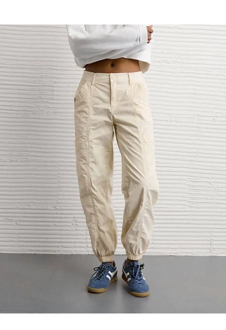 bottoms AE Women's Snappy Stretch High-Waisted Baggy Cargo Jogger American Eagle Outfitters $23.98