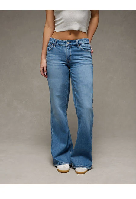 trousers AE Women's Stretch Low-Rise Flare Jeans American Eagle Outfitters $44.96