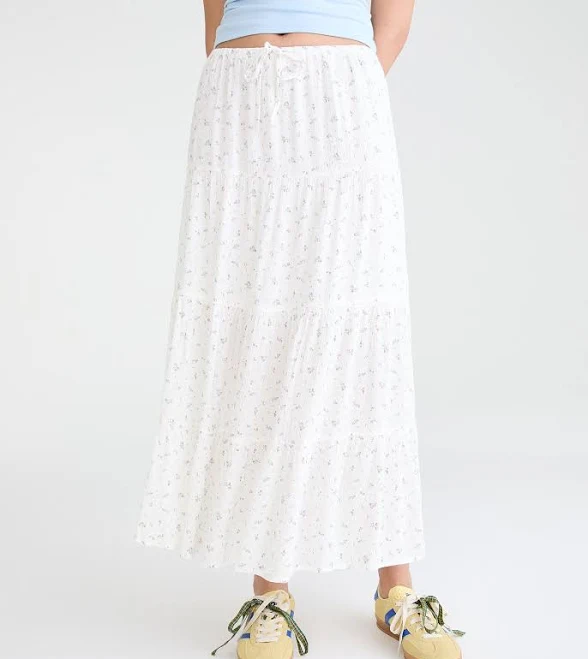 bottom Aeropostale Women's Floral Tiered Maxi Skirt Aeropostale.com $21.98