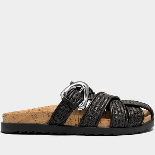 shoes Aerosoles Women's Liberty Woven Raffia Fisherman Mule Sandals Aerosoles $120