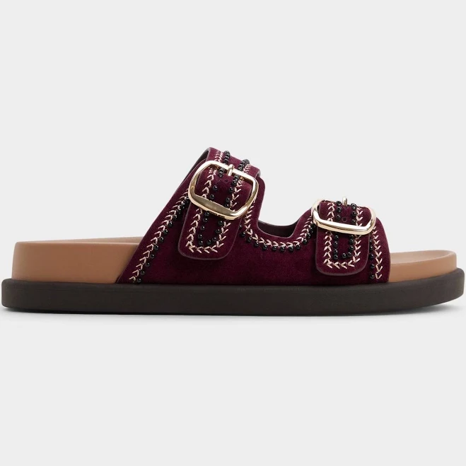shoes Aldo Bohochic Footbed Sandals in Bordo, 7.5 ALDO Shoes $54.98