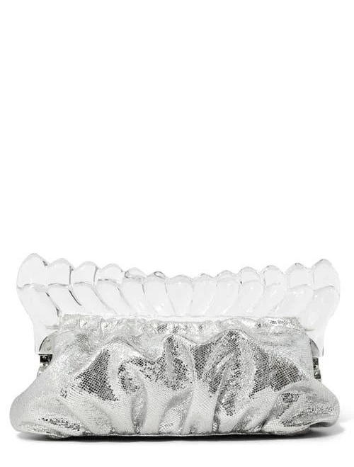 bag Alexis Bittar Women's The Pouf Metallic Leather Clutch Nordstrom $297.5