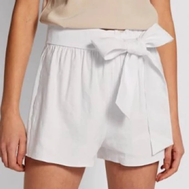 shorts Alice + Olivia Women's Linn Tie-Waist Paper Bag Shorts Poshmark $24
