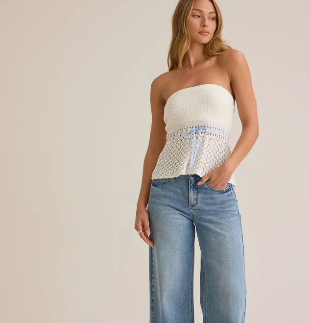 bandeau top Altar'd State Siena Crochet Tube Top Altar'd State $64