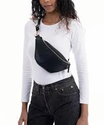 bag ana A New Approach Black Hands-Free Chest Fanny Waist Pack Crossbody Bag eBay $15
