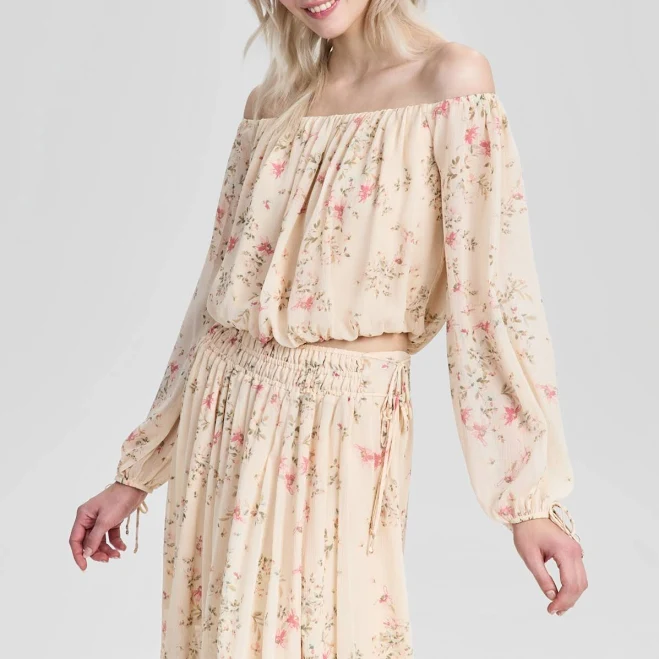 off-shoulder top and Now This Women's Floral-Print Off-The-Shoulder Top Macy's $29.7