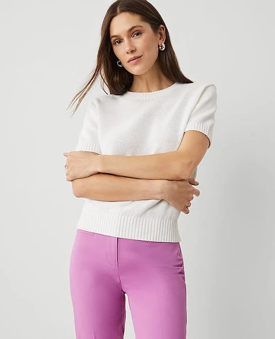 top Ann Taylor Women's Modern Sweater T-Shirt Ann Taylor $24