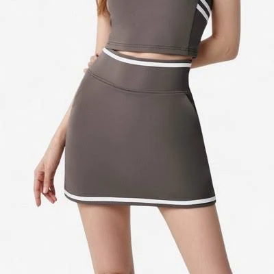 ultra-mini skirts Anna-Kaci Women's High Waist Athletic Skirt with Contrast Trim and Built Target $38.99