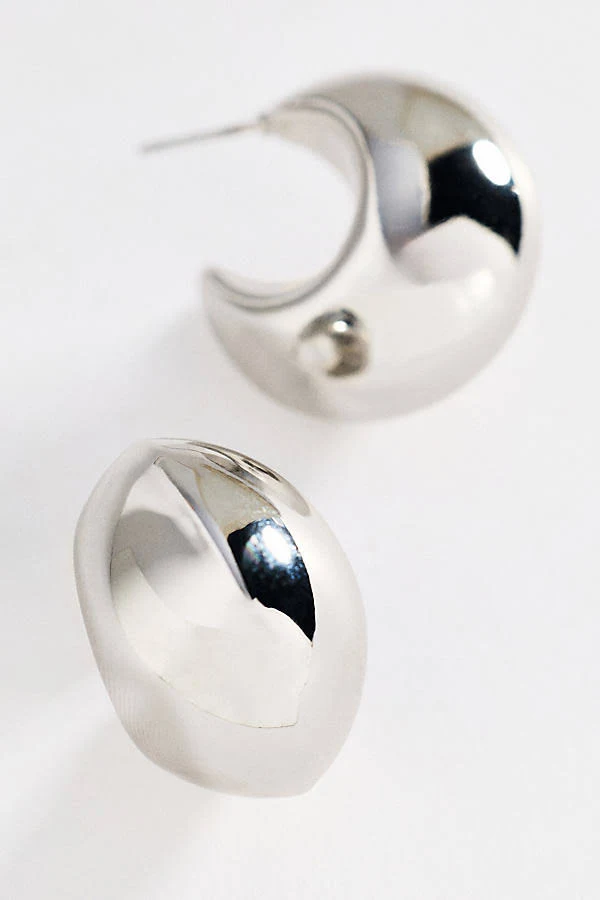 accessory Anthropologie Chunky Puff Hoop Earrings Anthropologie $24.95