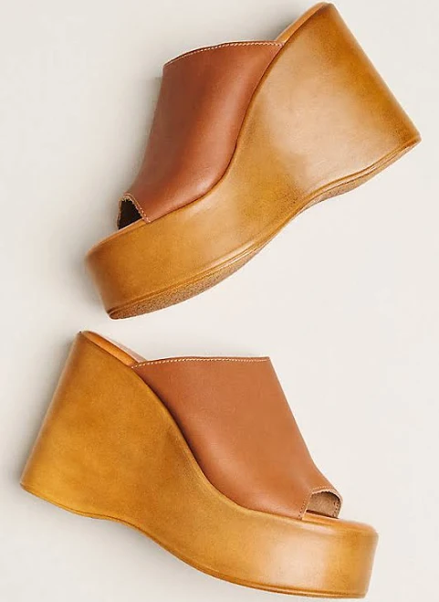 shoes Anthropologie Wooden Platform Wedge Sandals Anthropologie $178