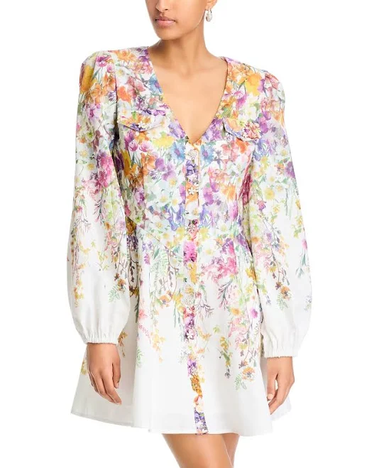 dress AQUA Women's Floral Mini Dress Bloomingdale's $94.4
