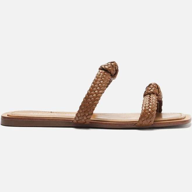 shoes Arezzo Women's Remy Slip-On Flat Sandals Arezzo USA $39.5
