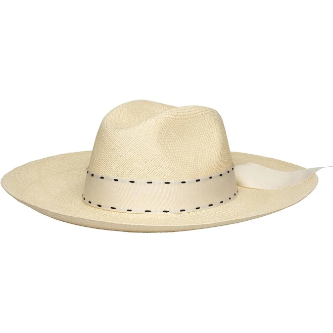 accessory Aria Wide Brim Ribbon Band Panama Toquilla Straw Hat Artesano $280