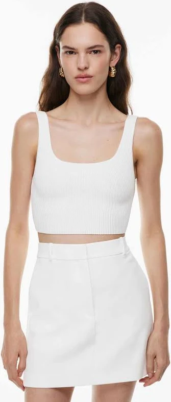 top Aritzia Babaton Sculpt Knit Squareneck Cropped Tank Sweater Aritzia $16.99