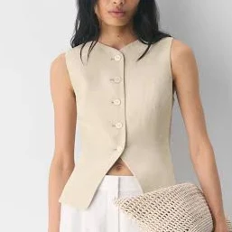 sleeveless top Aritzia Wilfred Women's Regal Vest Aritzia $118