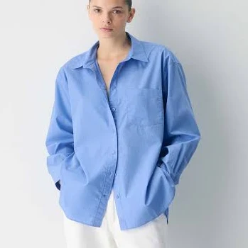 oversized shirt Aritzia Women's Babaton Outro Oversized Poplin Shirt Aritzia $98