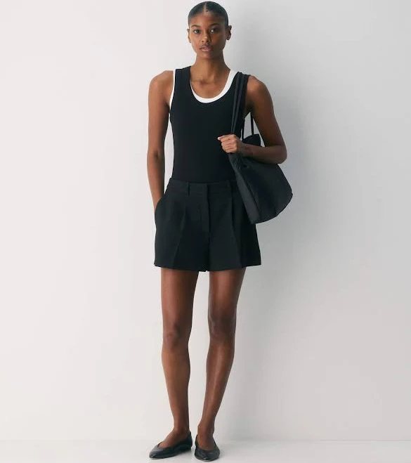 bottom Aritzia Women's Babaton Pleated Mini Shorts Aritzia $98