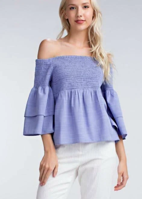 off-shoulder top Ashton Off-The-Shoulder Top Boho Pink $39