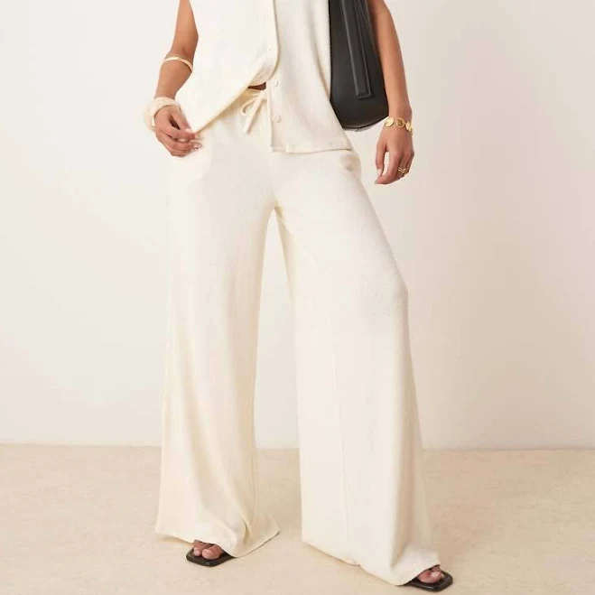pants ASOS Wide Leg Textured Knit Pants ASOS $47.99