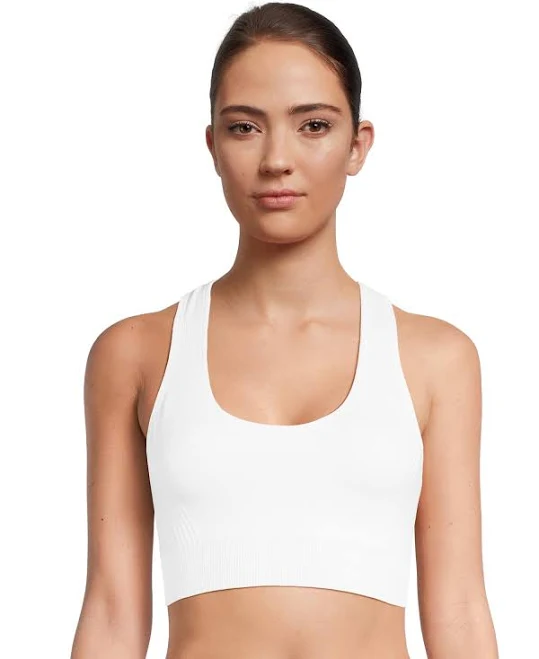 top Avia Women's Medium Support Seamless Racerback Sports Bra Walmart $10.98