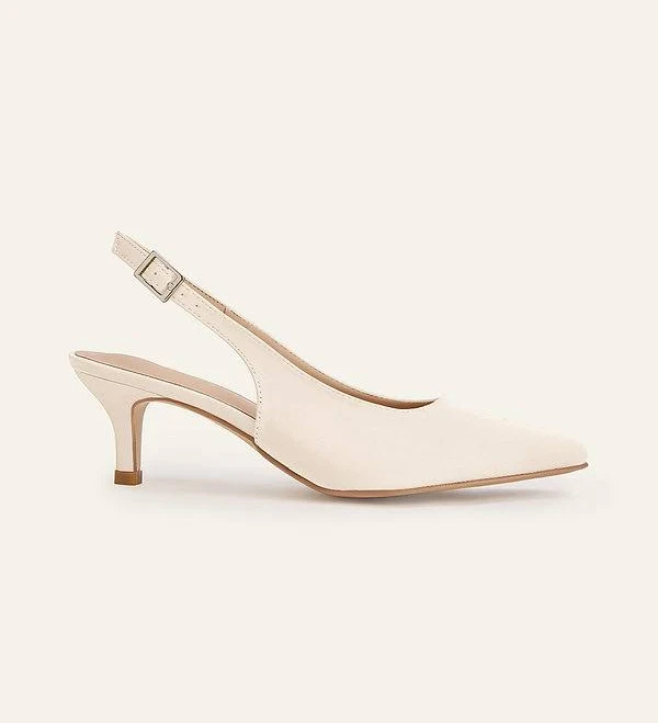 shoes Azazie Women's Kitten Heel PU Leather Bridesmaids Azazie.com $49