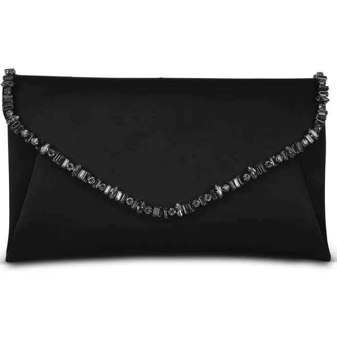 bag Badgley Mischka Mika Elegant Satin Envelope Clutch Macy's $73.5