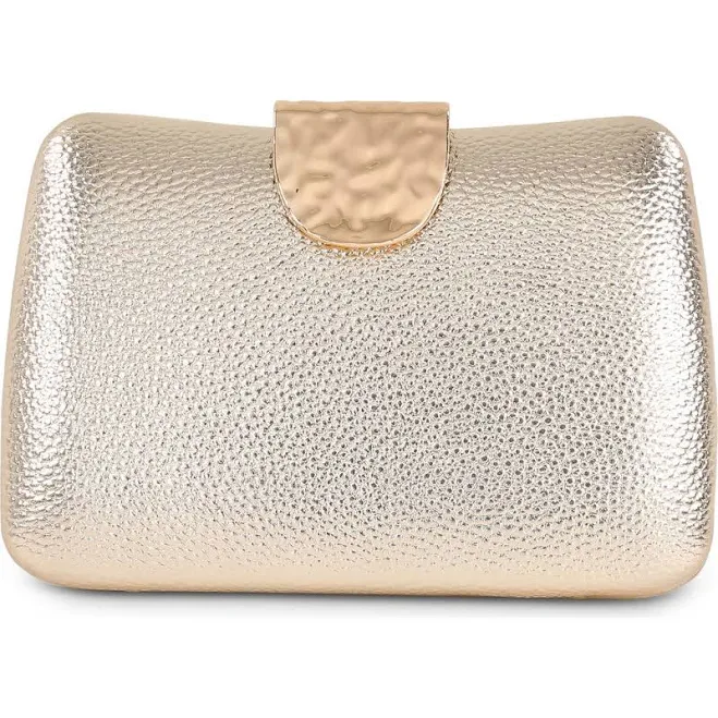 bag Badgley Mischka Tatum Faux Leather Minaudiere Clutch Nordstrom $84