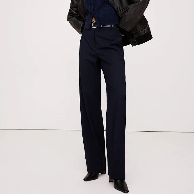 trousers Banana Republic Women's High-Rise Modern Straight Italian Wool Pants Banana Republic $138.6