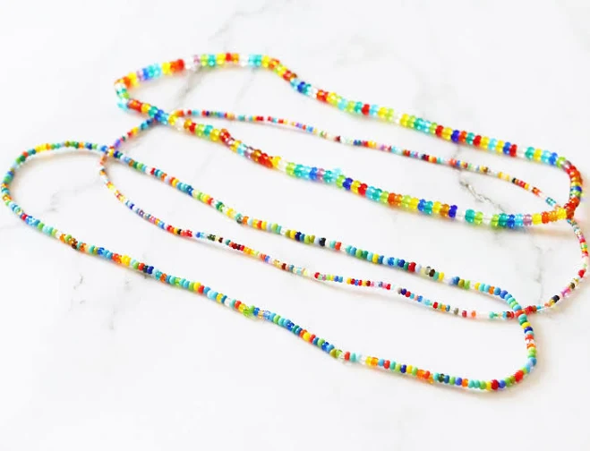 accessory Beaded Seed Bead Choker Necklace Etsy - BluePoppyBoutiq $6.46