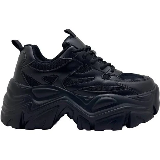 shoes BERNESS Women's Blair Chunky Platform Sneakers LA Style Rush $69