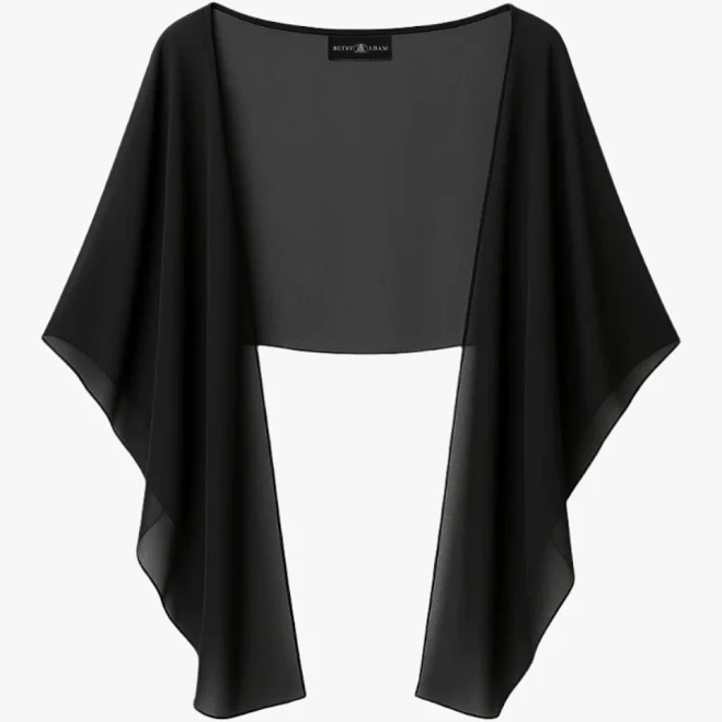 outerwear Betsy & Adam Women's Bernadette Chiffon Shawl Betsy & Adam $49