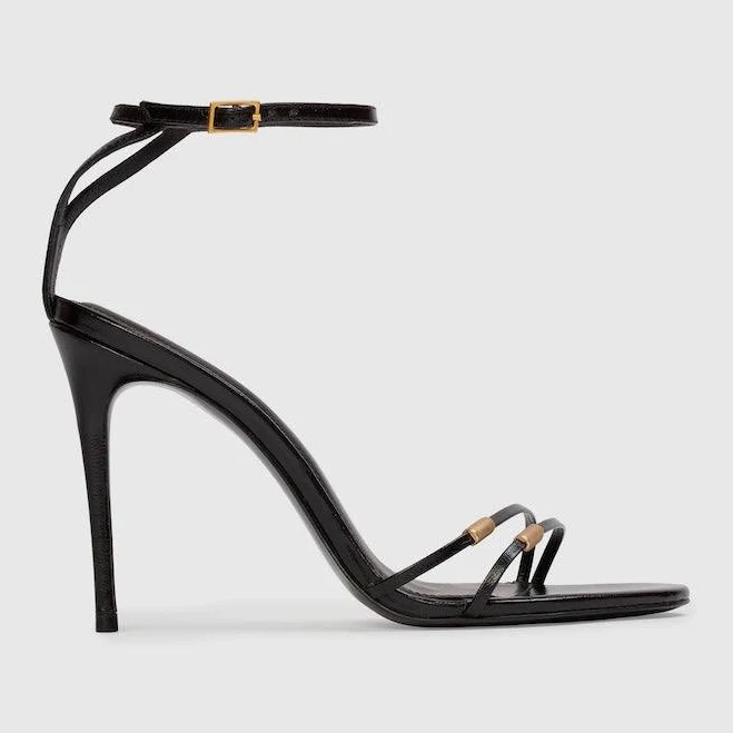 shoes Black Suede Studio Women's Britanny Strappy Sandals Black Suede Studio $244