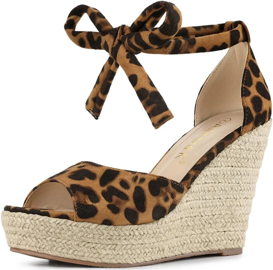 shoes Blissful Step Women's Espadrilles Tie Up Ankle Strap Sandals Sears - Unique Bargains $43.49