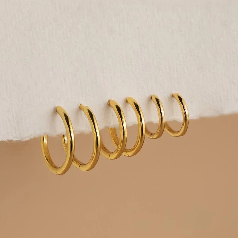 accessory Caitlyn Minimalist Everyday Mini Bold Stacking Hoop Earrings Caitlyn Minimalist $21.75