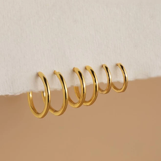 accessory Caitlyn Minimalist Everyday Mini Bold Stacking Hoop Earrings Caitlyn Minimalist $21.75
