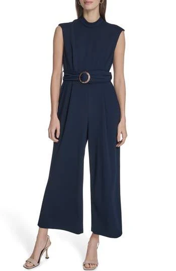 jumpsuit Calvin Klein Women's Belted Scuba Crepe Jumpsuit Nordstrom Rack $49.97