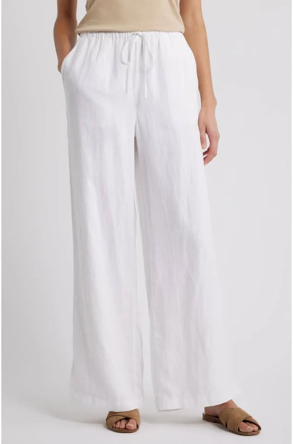pants Caslon Easy Wide Leg Linen Pants Nordstrom $79.5