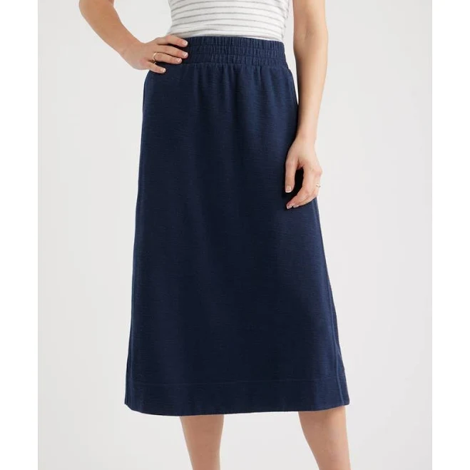 matching set Caslon Jetset Cotton Blend Midi Skirt Nordstrom $59.5
