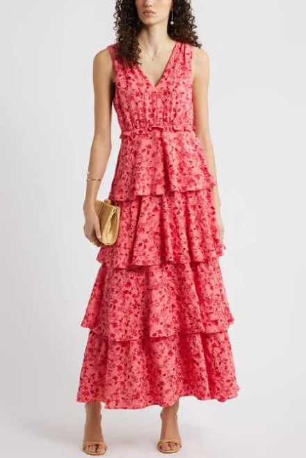 dress Chelsea28 Floral Tiered Maxi Dress Nordstrom $99.5