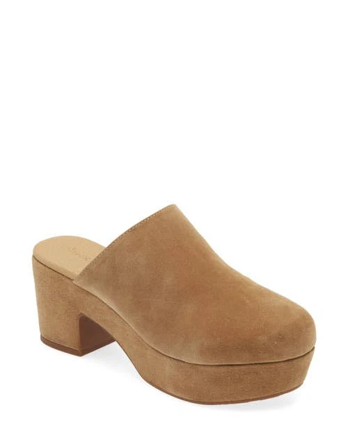 shoes Chocolat Blu Women's Ginette Platform Suede Clogs Nordstrom $195