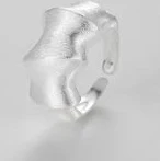 accessory Chunky Silver Wavy Ring, Stackable Rings, Perfect for Everyday Wear, Minimalist Silver Band, Adjustable Open Chunk Band, Gift for Her Etsy $71.71