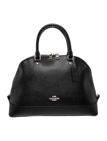 bag Coach Saffiano Leather Top Handle Bag in Black The RealReal $86.25