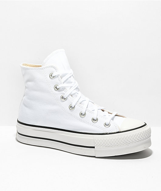 shoes Converse Chuck Taylor All Star Lift White & Black High Top Platform Shoes Zumiez $39.96
