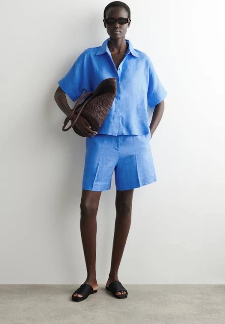 shorts Cos Women's Tailored Elasticated Linen Shorts COS US $89