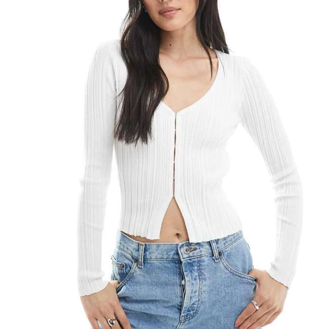 cardigan Cotton On cropped ribbed cardigan ASOS $20.99