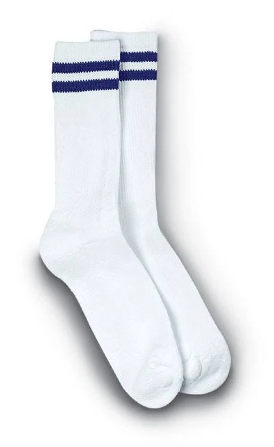 accessory Crew Length Socks with Navy Stripes MyPostalUniforms.com $8.95