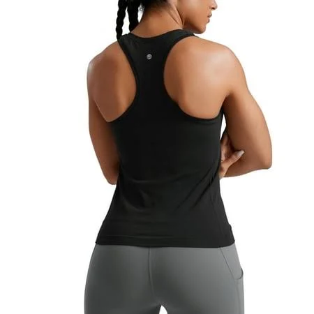 top CRZ YOGA Women's Slim Fit Seamless Breathable Racerback Tank Tops Walmart - CRZ YOGA $24