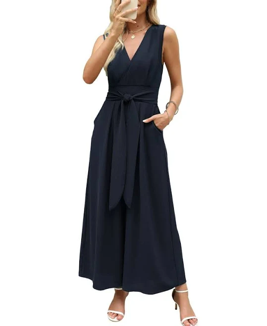 jumpsuit Cupshe Women's Sleeveless Tie Front Jumpsuit Macy's $48.74